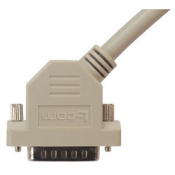 优良型模制D-Sub线缆，DB15公头/45度左出线公头，2.5英尺（0.8米）的图片