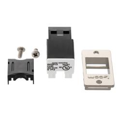 6类ECF Keystone插座，110/RJ45 EIA568A/B，黑色的图片
