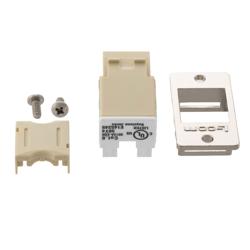 6类ECF Keystone插座，110/RJ45 EIA568A/B，乳白色的图片