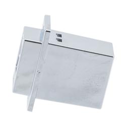 USB 3.0双层堆栈式适配耦合器，ECF法兰面板安装型，2个A型母头至2个A型母头，ABS外壳，银色的图片