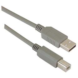 USB 2.0 优良型线缆组件, A 型公头 / B 型公头, 0.5m, 灰色的图片