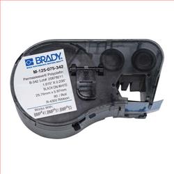 Brady Permasleeve热缩标签，0.235英寸（6.0毫米）宽度×0.75英寸（1.9厘米）高，80个/卷的图片