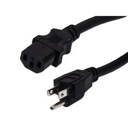Universal CPU Power Cord - Nema 5-15P to C13 - 15 Amp - 25 FT - Black的图片