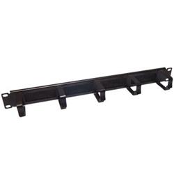 L-com 19" Rackmount Front Cable Manager with D-Rings & Brush Grommet 1U的图片