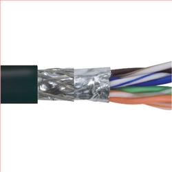 6类SF/UTP线缆，低烟无卤护套，4对26AWG多股导线，黑，1000英尺（305米）的图片