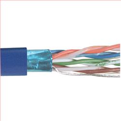 Category 6A F/UTP Plenum Rated 23 AWG 4 Solid Conductor Blue, 1KFT的图片
