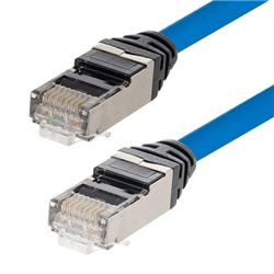 Category 6a Slim Ethernet Assembly, Shielded, CMP Plenum +105°C High Temp, Blue, 3.0Ft的图片