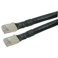 Cat6a Shielded Outdoor Patch Cable, RJ45/RJ45, Black, 175.0 ft的图片