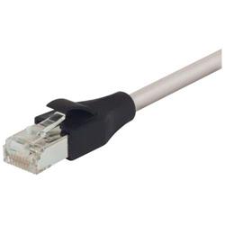 双屏蔽低烟无卤26AWG多股6类RJ45/RJ45跳线，灰，40英尺（12.2米）的图片