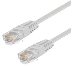 Category 6 Flat Patch Cable, RJ45 / RJ45, White, 75.0 ft的图片