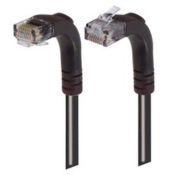 6类直角型跳线，直角上出线/直角下出线，黑，25英尺（7.6米）的图片