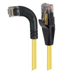 6类直角型RJ45以太网跳线，直通/直角左出线，黄，1英尺（0.3米）的图片