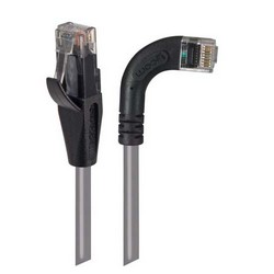 6类直角型RJ45以太网跳线，直通/直角右出线，灰，30英尺（9.1米）的图片