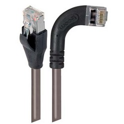屏蔽6类直角型跳线，直通/直角右出线，灰，3英尺（0.9米）的图片