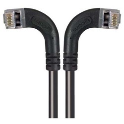 屏蔽6类直角型跳线，直角左出线/直角右出线，黑，3英尺（0.9米）的图片