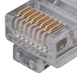 特优型超 5 类 RJ45/RJ45 模制级以太网跳线橙色14ft / 4.3m的图片