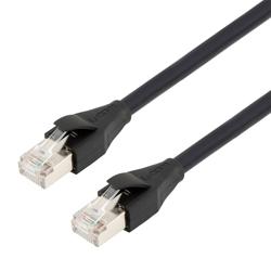 超六类双屏蔽高柔性拖链级以太网线缆， RJ45 / RJ45， 0.5米的图片