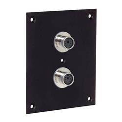 通用子面板，带2个迷你DIN 6适配器，母头/母头的图片