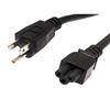 Laptop Power Cord - NEMA 5-15P to C5 - 10 Amp - 15 FT - Black的图片