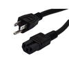 PC/PDU Power Cord - NEMA 5-15 to C15 - 15 Amp - 10 FT - Black的图片