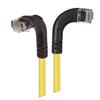 6类直角型跳线，直角右出线/直角下出线，黄，7英尺（2.1米）的图片