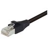 双屏蔽26AWG多股超5类RJ45/RJ45跳线，黑，25英尺（7.6米）的图片
